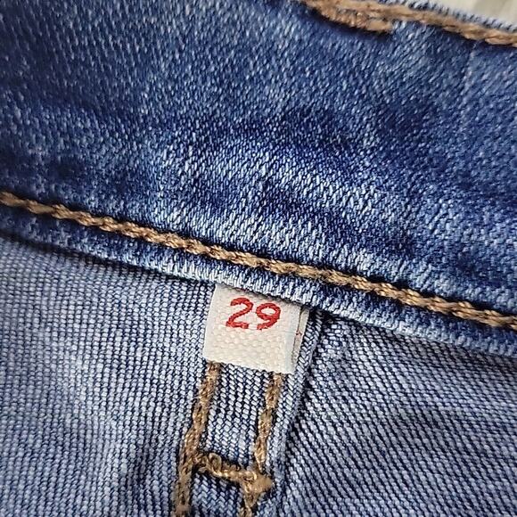 Levi's Mid Jean Shorts Womens Size Waist 29 US8 - Picture 3 of 8